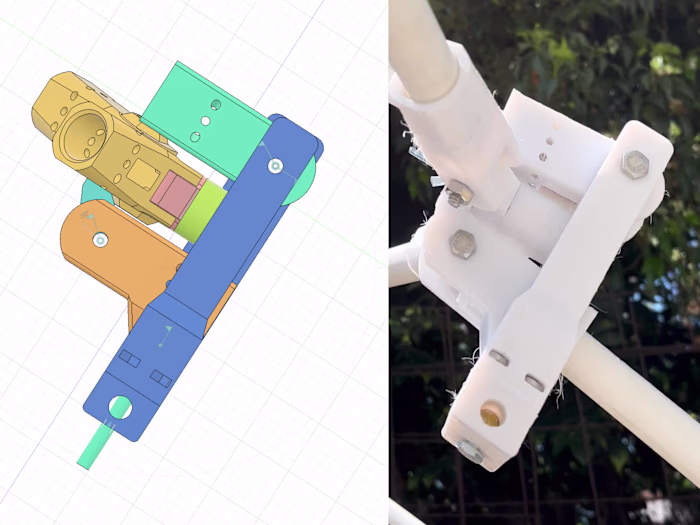 SolStations Leaf Cover Angle Adjustment Mechanical Assembly