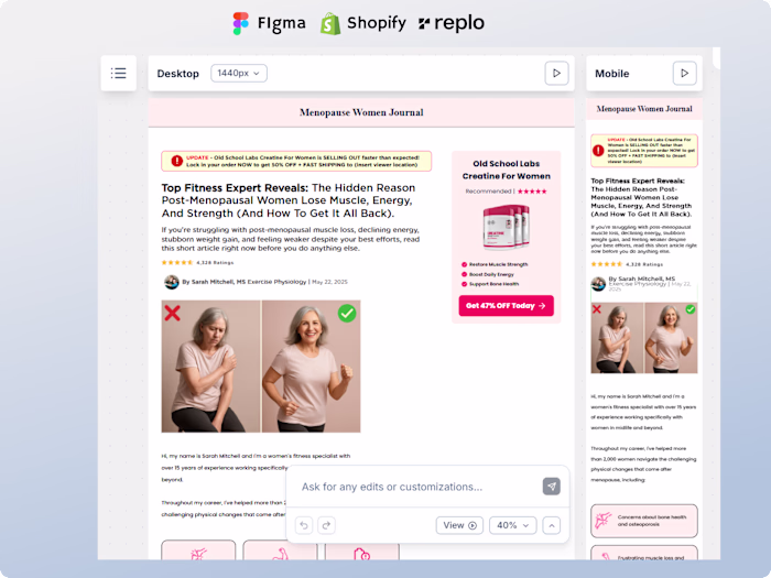 Old School Labs Creatine For Women Development