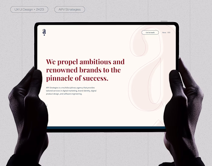 Digital Agency Website - UX UI Design