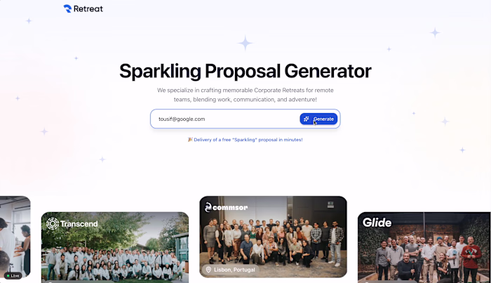 Sparkling Proposal Generator