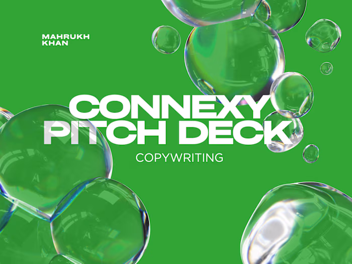 Compelling Pitch Deck Copywriting for Connexy
