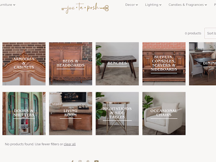 JuxFurniture Shopify Website Development