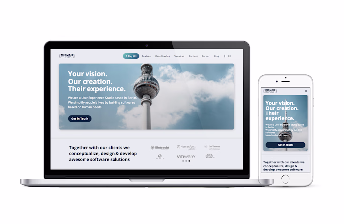 Design Agency website made in Webflow
