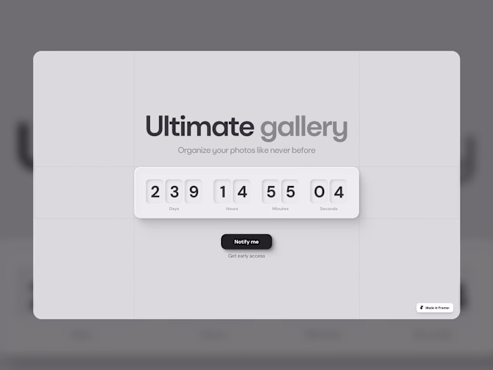 Custom countdown timer
