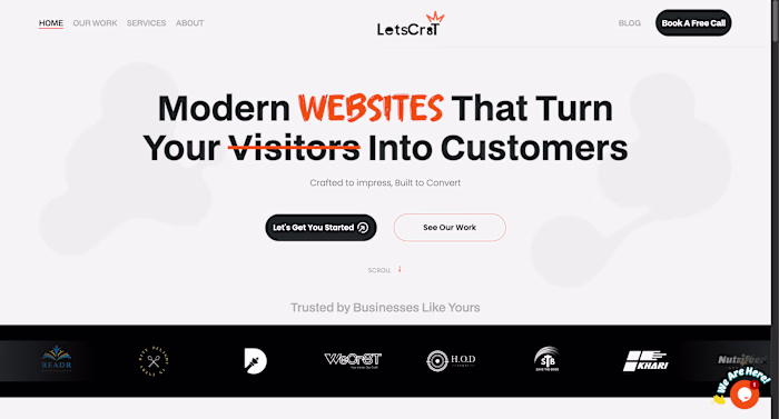 LetsCr8T Website Design