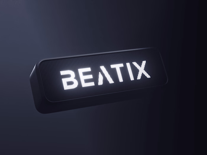 3D BEATIX Bluetooth Speaker Product Design