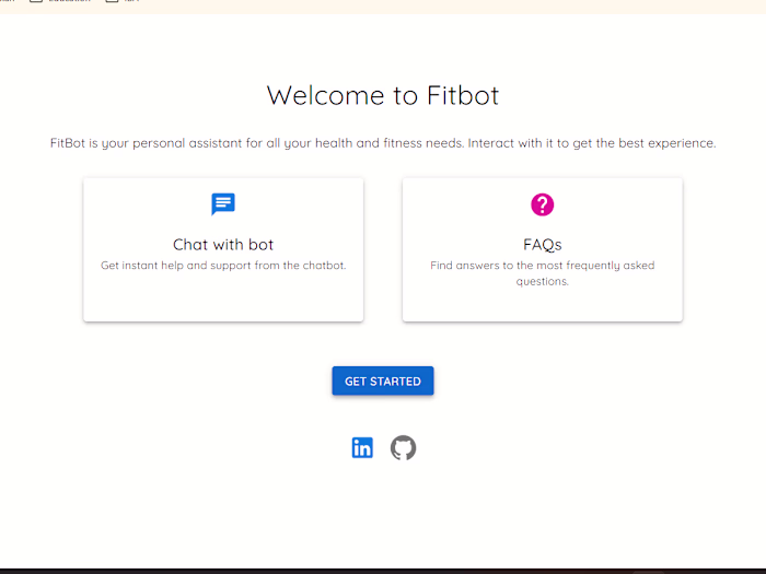 Fitness chatbot