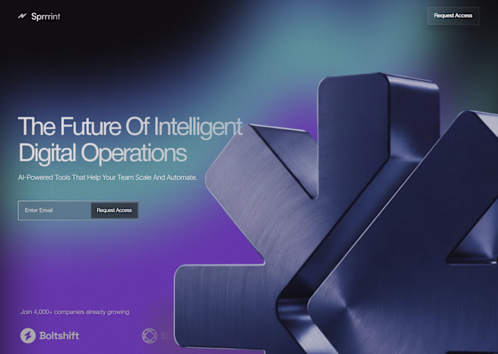 New hero section experimentation for