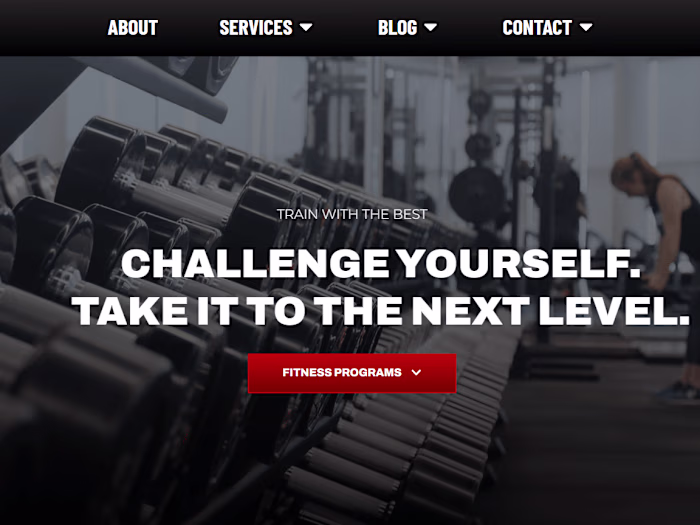 $5,000 Gym Website With 7 Pages