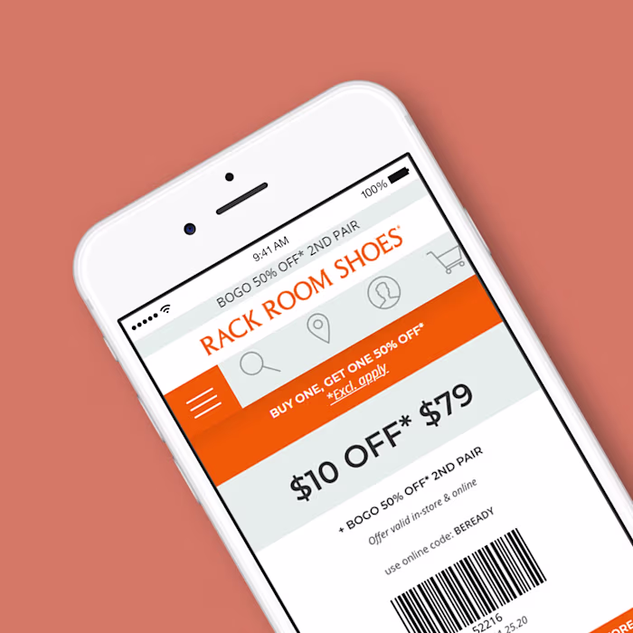 Fixing Coupon Redemption Friction for Rack Room Shoes