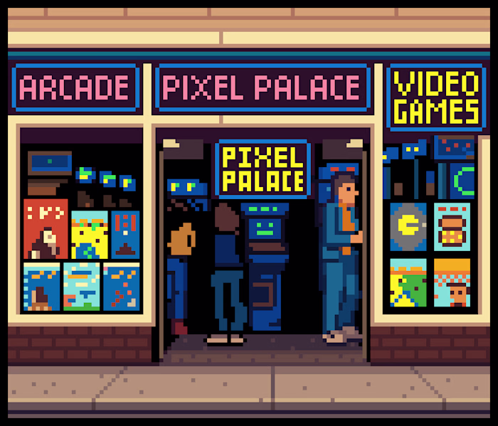 Concept for a retro AI games portal