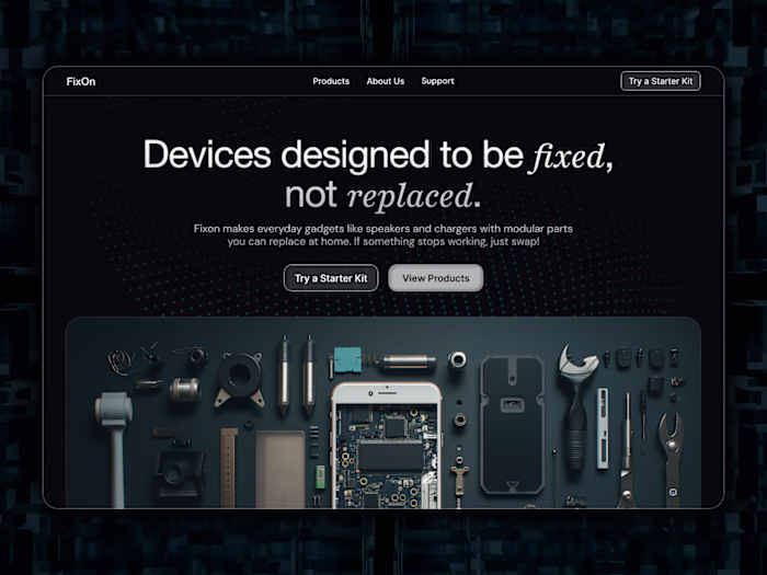 FixOn - Hero Section