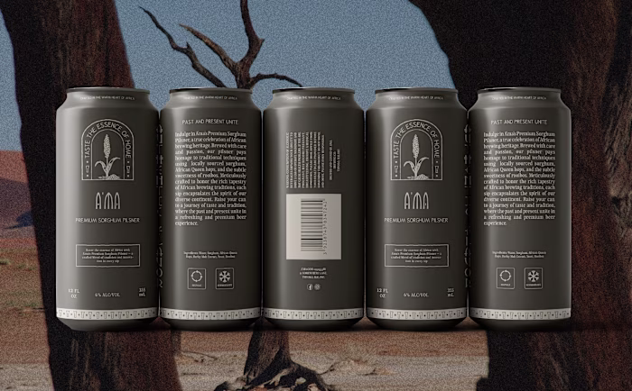 A'ma - Brand Identity + Social Posts for an African Restaurant 