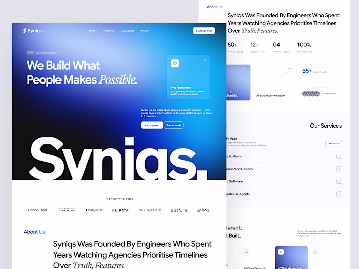 Syniqs - Full Stack AI