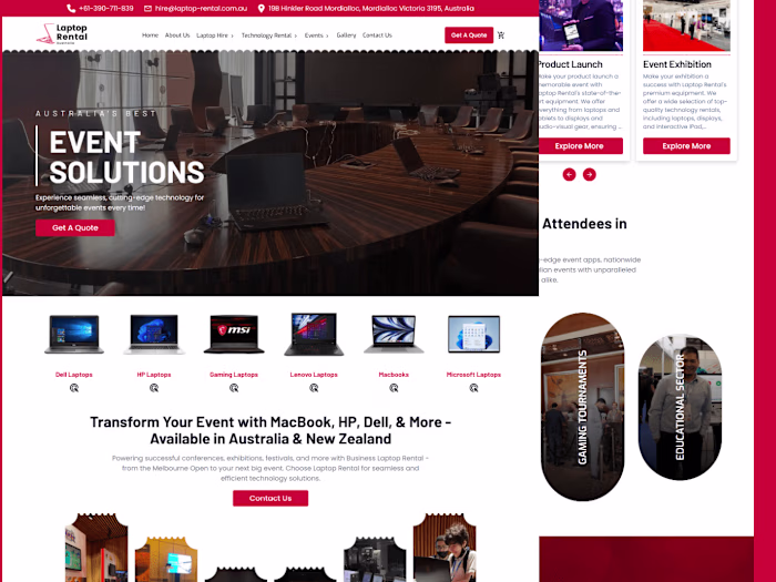 Full Stack Web App For Laptop Rental Using Nextjs and Strapi