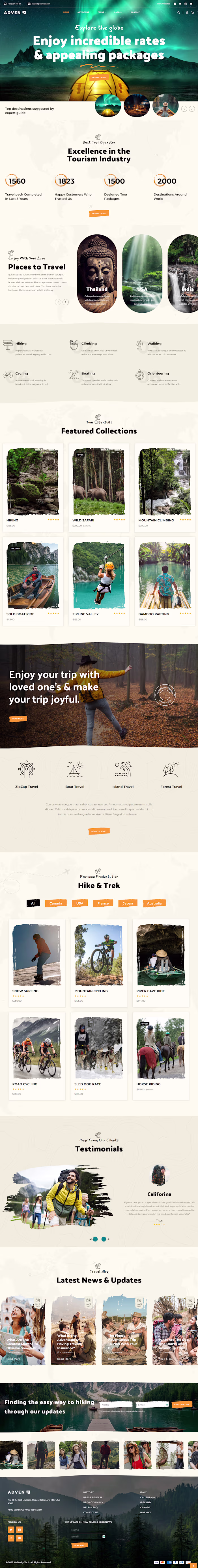 Shopify Travel Store