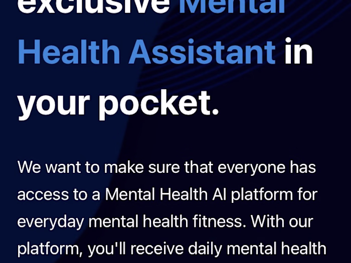 Managing and a mental health app 