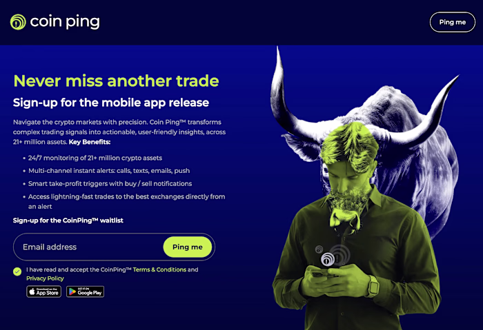 Crypto Trading Alerts Mobile App