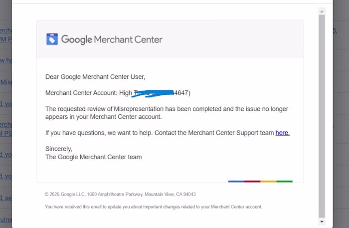 Google Merchant Center Reactivation Specialist