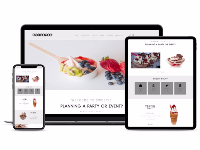 Sweets And Ice Cream Selling Website