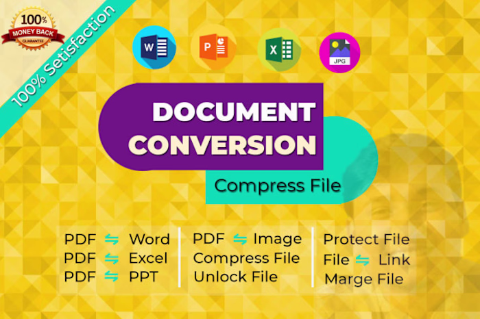 I will convert any file and reduce file size within 30 minutes