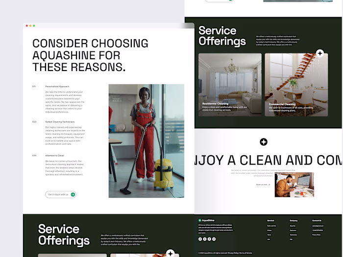 AquaShine Landing Page