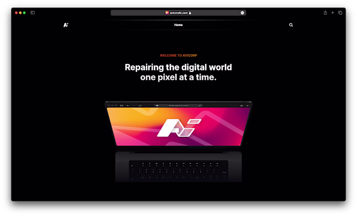 AviCorp Landing page