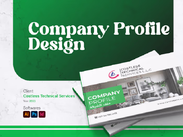 Company Profile design for Costless Technical Services 