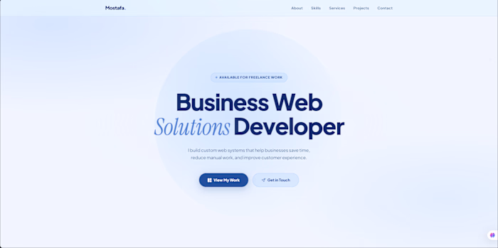 Portfolio Website Overview
The website features