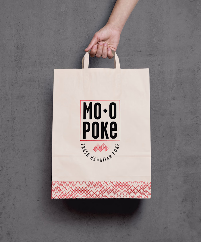 Mo'o Poke Logo & Branding