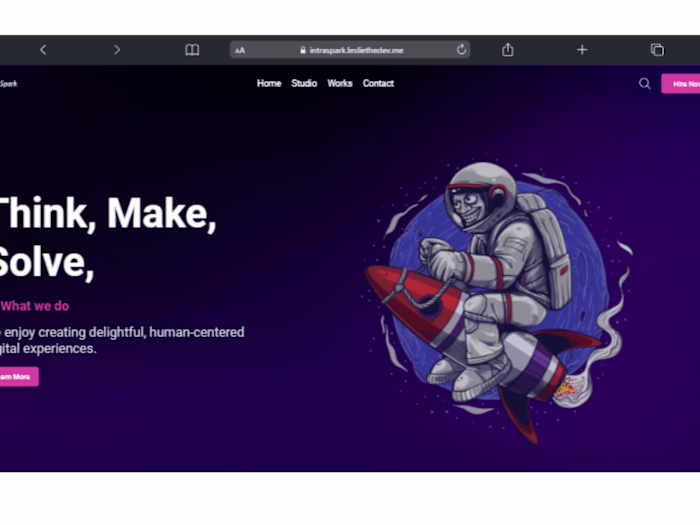 IntraSpark React Page