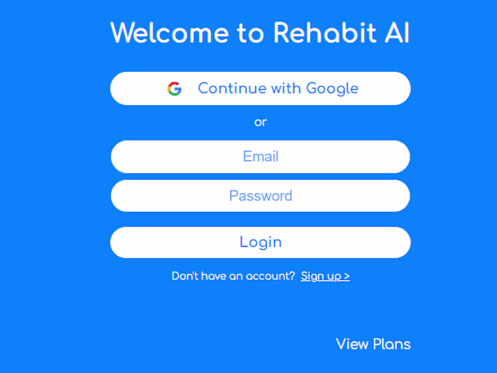 Rehabit Web Application
