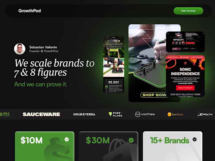 Website Design for GrowthPod