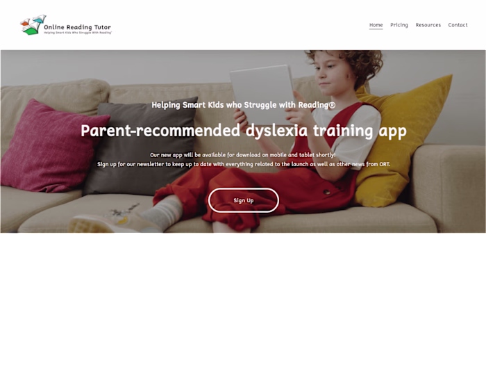 Online Reading Tutor - Dyslexia Training App