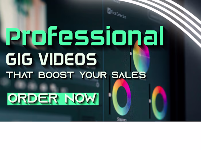 Video editing - Gig videos