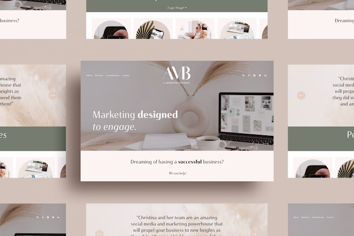 Re-Branding, Website, & Digital Marketing for Marketing Boutique