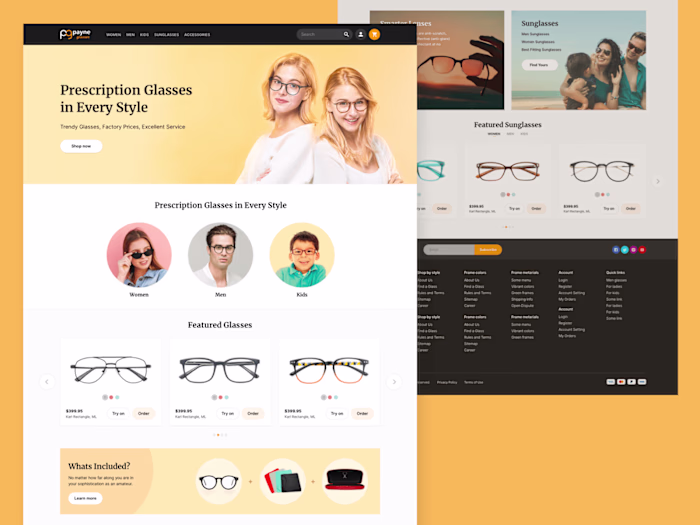 Web Design for E-commerce Site