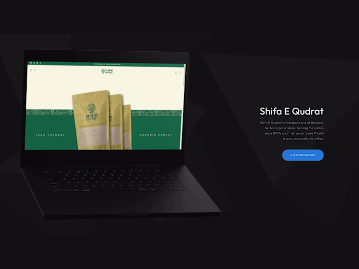 Shifa-e-Qudrat - Shopify E-Commerce Platform
