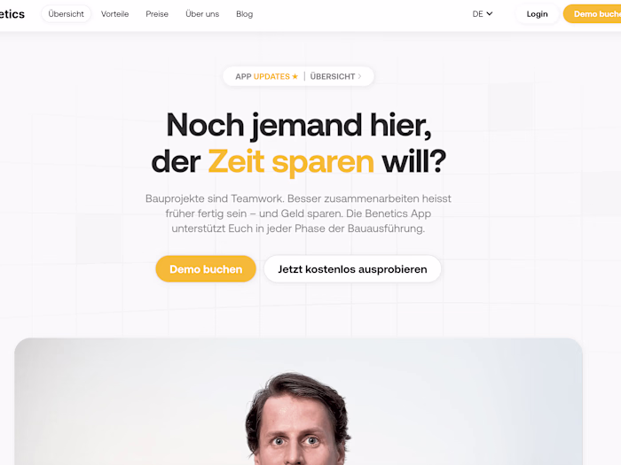 Benetics - Der digitale Bau-Assistent für Dich und Dein Team