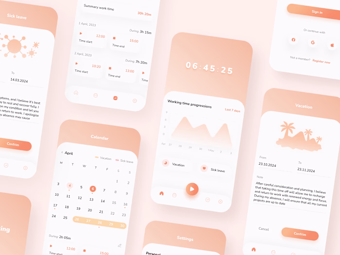Time Tracker App | Mobile Design