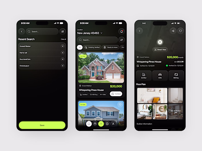 A modern real estate mobile