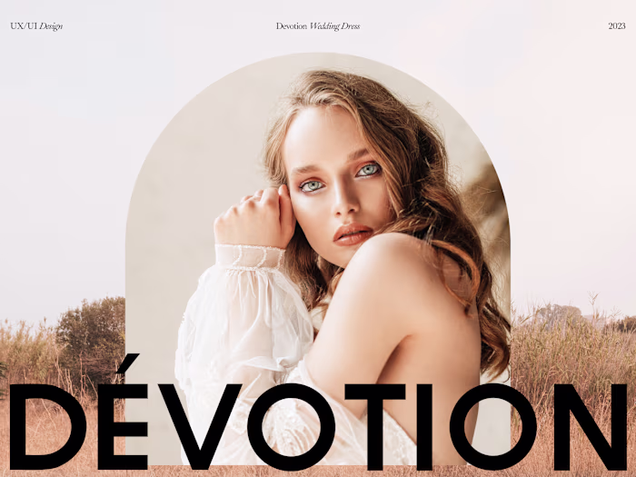 Dévotion Website Design for Luxury Wedding Dresses