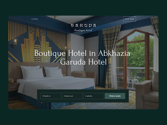Website Design &  Development for Boutique Hotel (Framer)