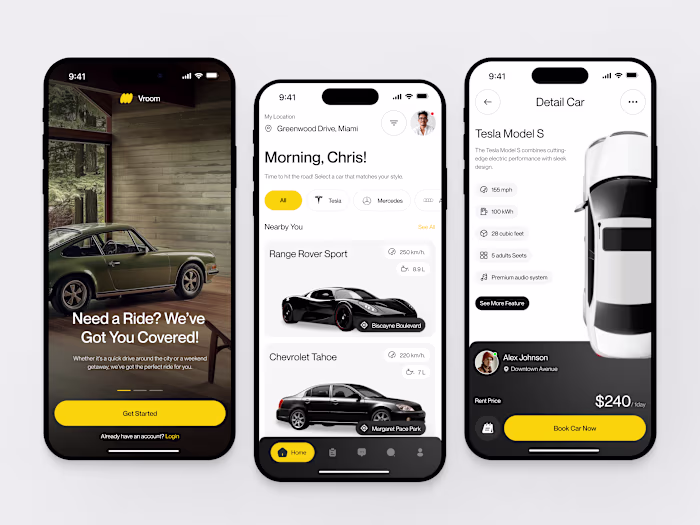 Vroom - Car Rental Mobile App