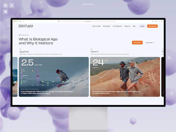 Zentum Health Framer Website Design