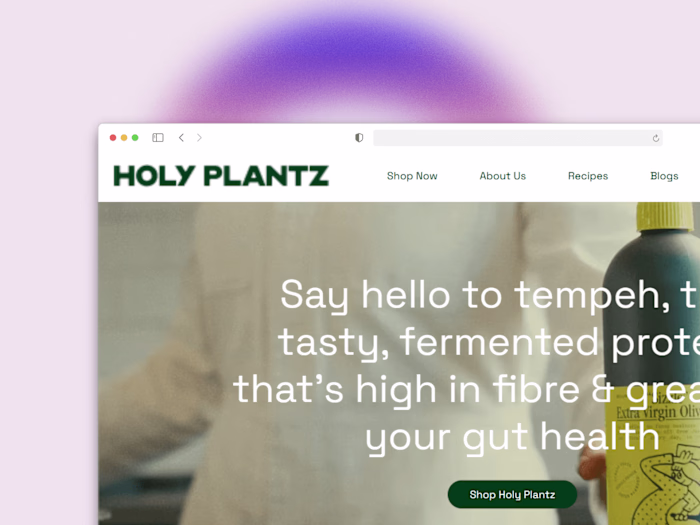 Holy Plantz Website Design and Development