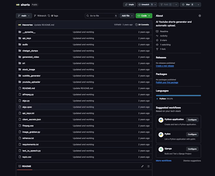 AI Youtube shorts generator and automatic upload.