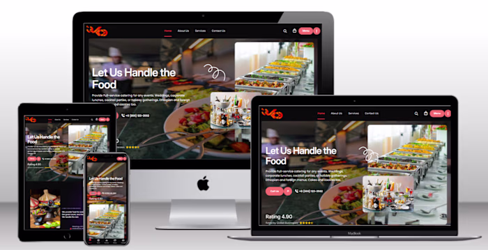 Catering Service Website (Next.js):
