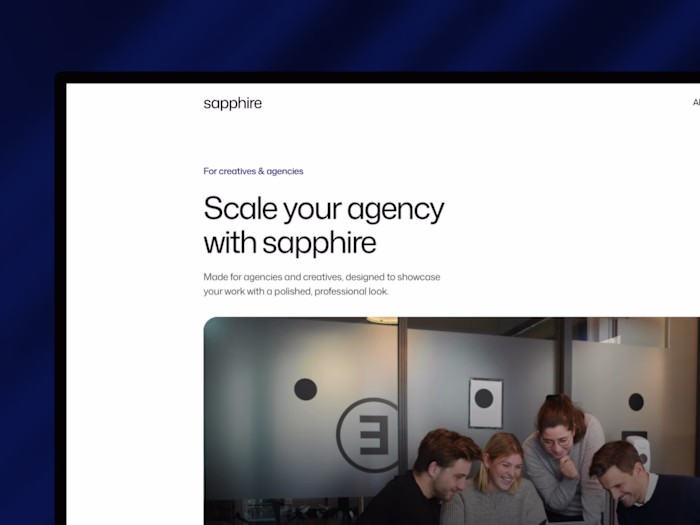 Sapphire - Agency Template