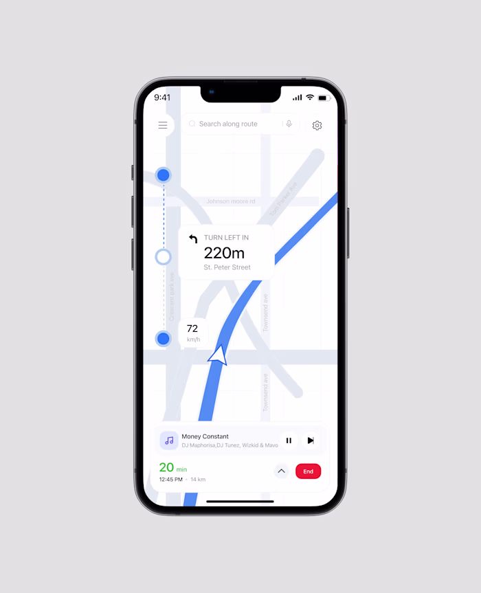 Smart Navigation Application Interface Design